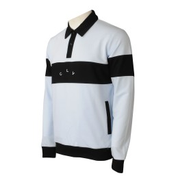 P1328  The collar polo design bump to custom-made long sleeve polo shirt five local contrast color abdomen circumference have bag design polo shirt garment embroidery logo retail in the Netherlands P1328  The collar polo design bump to custom-made long sleeve polo shirt five local contrast color abdomen circumference have bag design polo shirt garment embroidery logo retail in the Netherlands